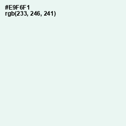 #E9F6F1 - Aqua Squeeze Color Image