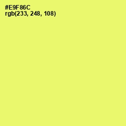 #E9F86C - Canary Color Image