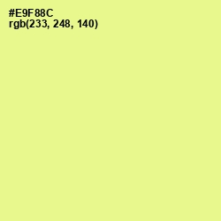 #E9F88C - Mindaro Color Image