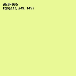 #E9F995 - Jonquil Color Image