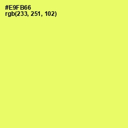 #E9FB66 - Canary Color Image