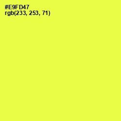 #E9FD47 - Starship Color Image