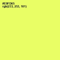 #E9FD65 - Canary Color Image