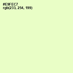 #E9FEC7 - Tusk Color Image