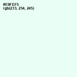 #E9FEF5 - Aqua Spring Color Image