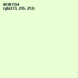 #E9FFD4 - Snow Flurry Color Image