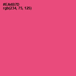 #EA4B7D - Wild Watermelon Color Image