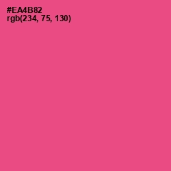#EA4B82 - French Rose Color Image