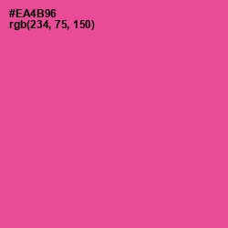 #EA4B96 - French Rose Color Image