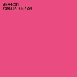 #EA4C81 - French Rose Color Image