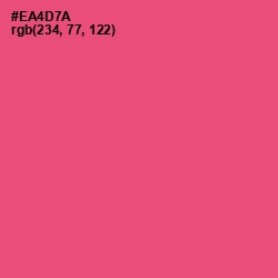 #EA4D7A - Mandy Color Image