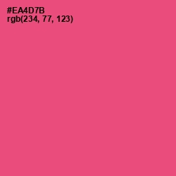 #EA4D7B - Wild Watermelon Color Image