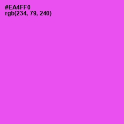 #EA4FF0 - Pink Flamingo Color Image