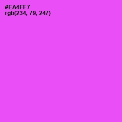 #EA4FF7 - Pink Flamingo Color Image