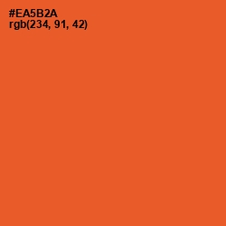 #EA5B2A - Flamingo Color Image