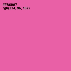 #EA60A7 - Hot Pink Color Image