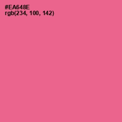 #EA648E - Deep Blush Color Image