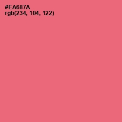 #EA687A - Brink Pink Color Image