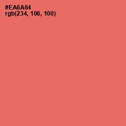 #EA6A64 - Sunglo Color Image