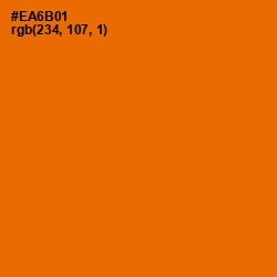 #EA6B01 - Clementine Color Image