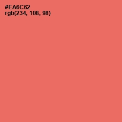 #EA6C62 - Sunglo Color Image