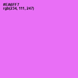 #EA6FF7 - Blush Pink Color Image