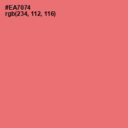#EA7074 - Sunglo Color Image