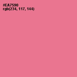 #EA7590 - Deep Blush Color Image