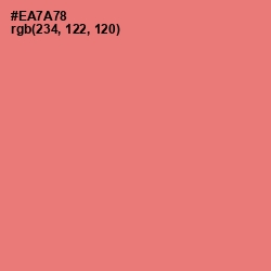#EA7A78 - Sunglo Color Image