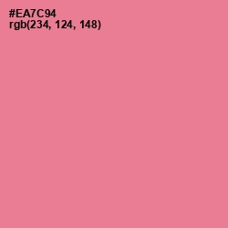 #EA7C94 - Deep Blush Color Image