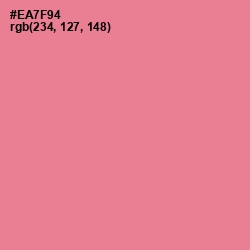 #EA7F94 - Deep Blush Color Image