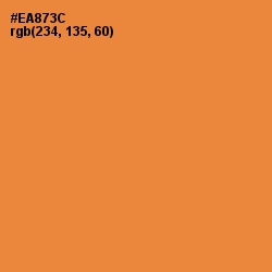 #EA873C - Jaffa Color Image