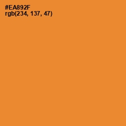 #EA892F - Carrot Orange Color Image