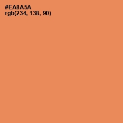 #EA8A5A - Tan Hide Color Image
