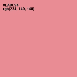 #EA8C94 - Sea Pink Color Image