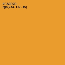 #EA9D2D - Fire Bush Color Image