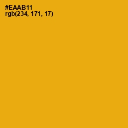 #EAAB11 - Buttercup Color Image
