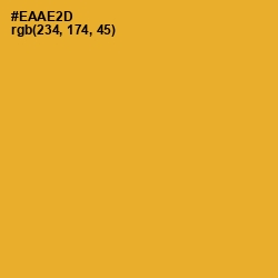 #EAAE2D - Fuel Yellow Color Image