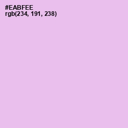 #EABFEE - Mauve Color Image