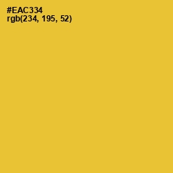 #EAC334 - Saffron Color Image