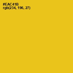 #EAC41B - Lightning Yellow Color Image