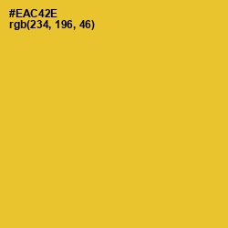 #EAC42E - Saffron Color Image