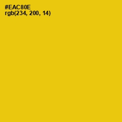 #EAC80E - Ripe Lemon Color Image