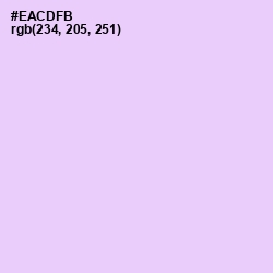 #EACDFB - French Lilac Color Image