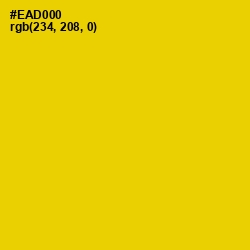 #EAD000 - Gold Color Image