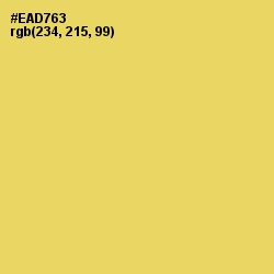 #EAD763 - Goldenrod Color Image