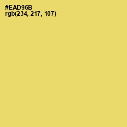 #EAD96B - Goldenrod Color Image