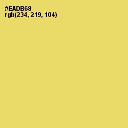 #EADB68 - Goldenrod Color Image