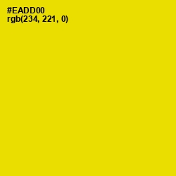 #EADD00 - School bus Yellow Color Image