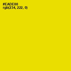 #EADE00 - School bus Yellow Color Image